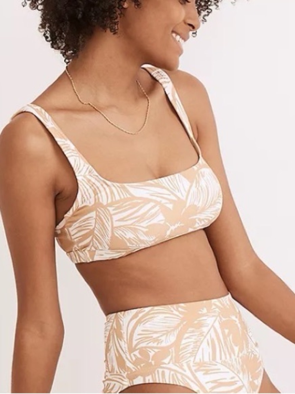 Madewell Square Neck Bikini Top - Size S
